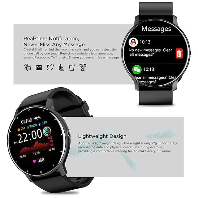 Zl02 Smart Watch 1.28 Inch Smartwatch Fitness Running Watch - Image 28