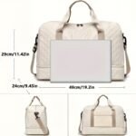 Luxurious Oversized Duffel Bag - Stylish & Durable with Waterproof Compartment, Multi-Functional Carry - Image 7