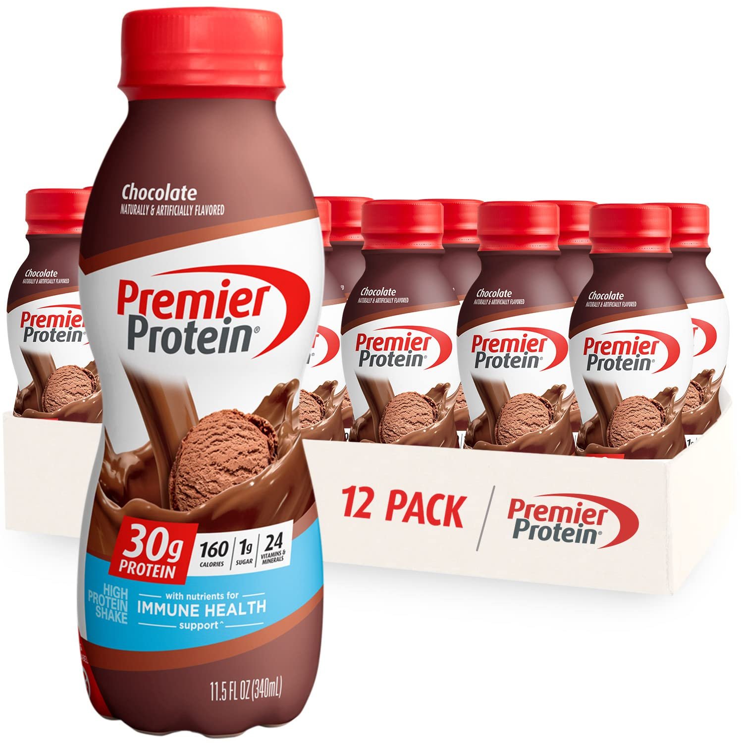 Premier Protein Shake , 30g Protein, 1g Sugar, 24 Vitamins & Minerals, Nutrients to Support Immune Health, 11.5 Fl Oz, 12 Count - Image 2