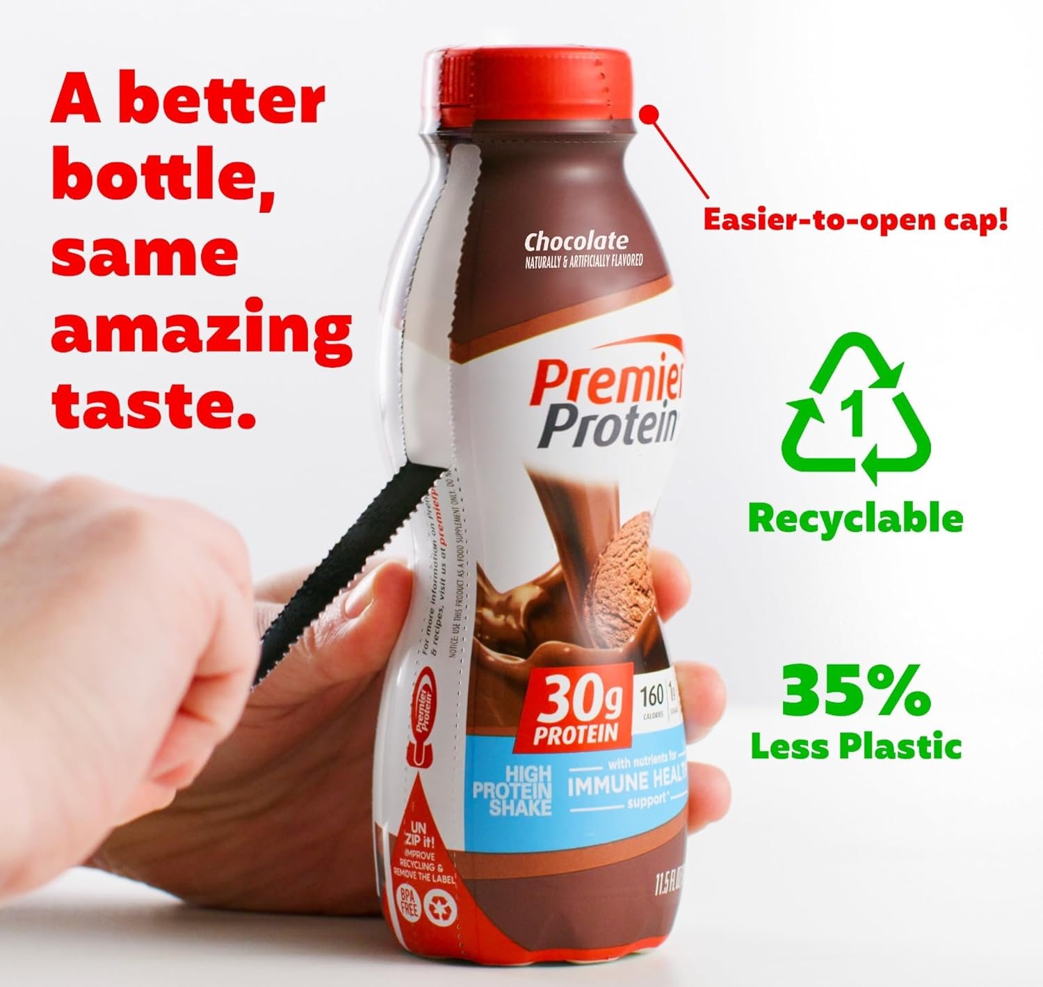 Premier Protein Shake , 30g Protein, 1g Sugar, 24 Vitamins & Minerals, Nutrients to Support Immune Health, 11.5 Fl Oz, 12 Count - Image 3