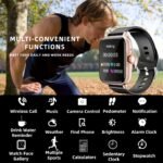 Waterproof Smart Watch, 1.83'' Full Touch Screen Display With Message, Answer Make Call Smartwatch Sleep Monitoring, Sports Pedometer, Information Alerts, For IPhoneu002FAndroid Phones, Smartbands Fitness Watch For Womenu002FMen Friend Gift, Birthday Gift - Image 2