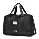 Luxurious Oversized Duffel Bag - Stylish & Durable with Waterproof Compartment, Multi-Functional Carry - Image 5